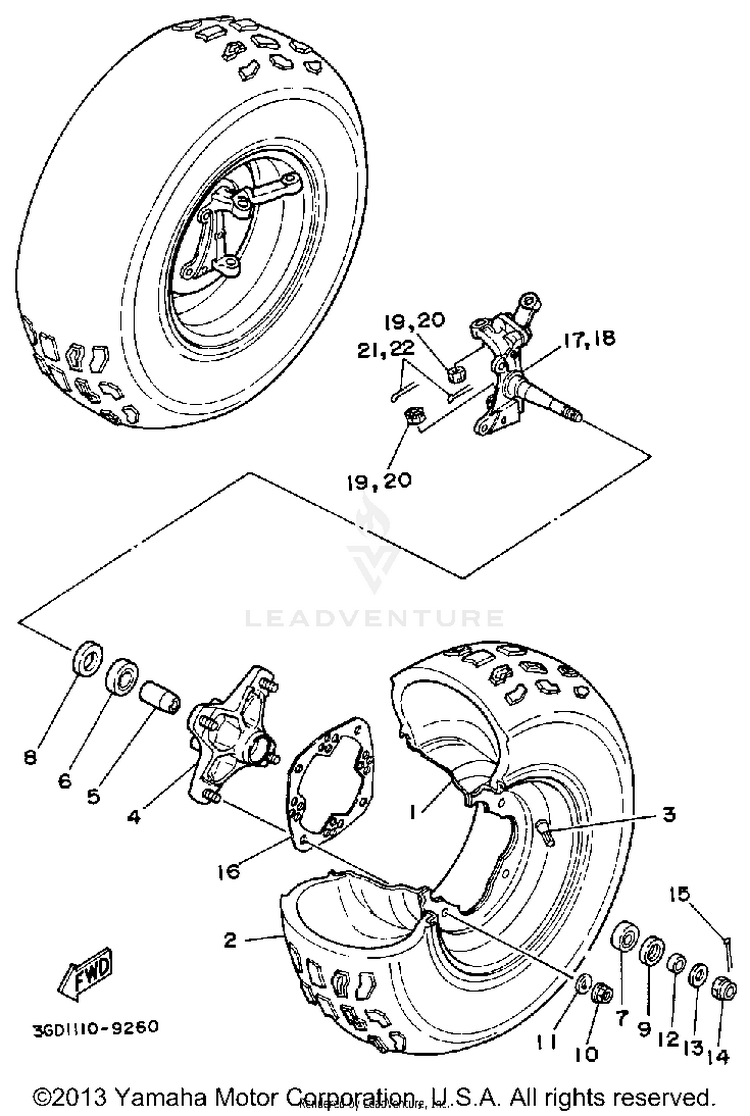 Front Wheel Schematic