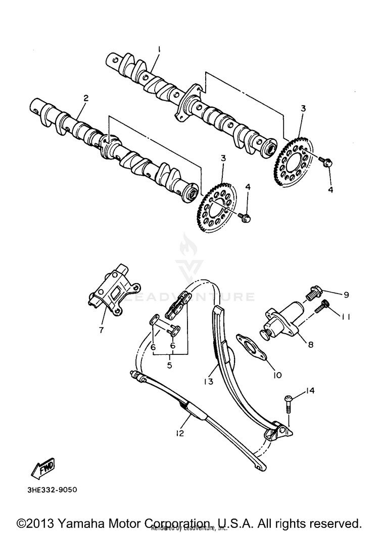 Camshaft Chain Schematic