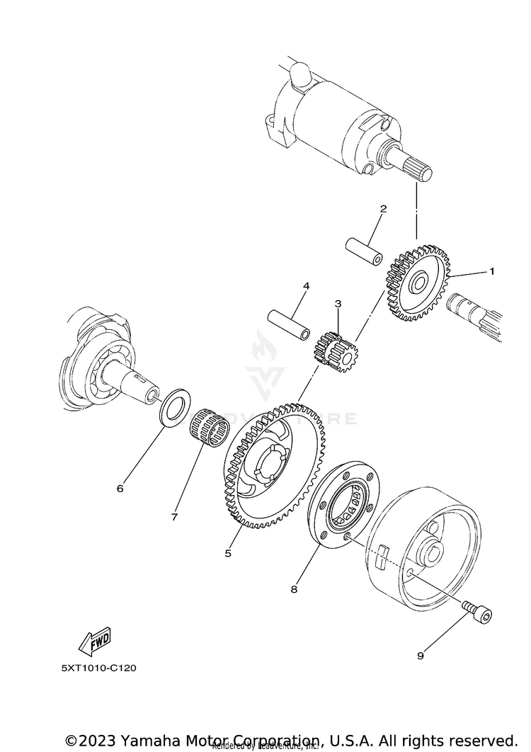 Starter Clutch Schematic