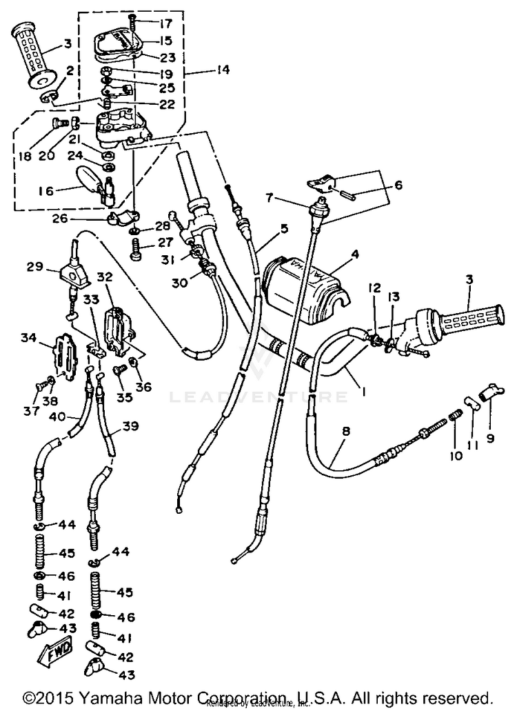 Handlebar Cable Schematic