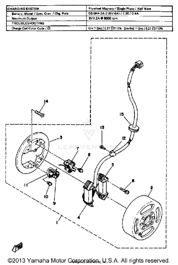 Generator Gt80e-009161 - Gt80f GT80E - 1978 Schematic