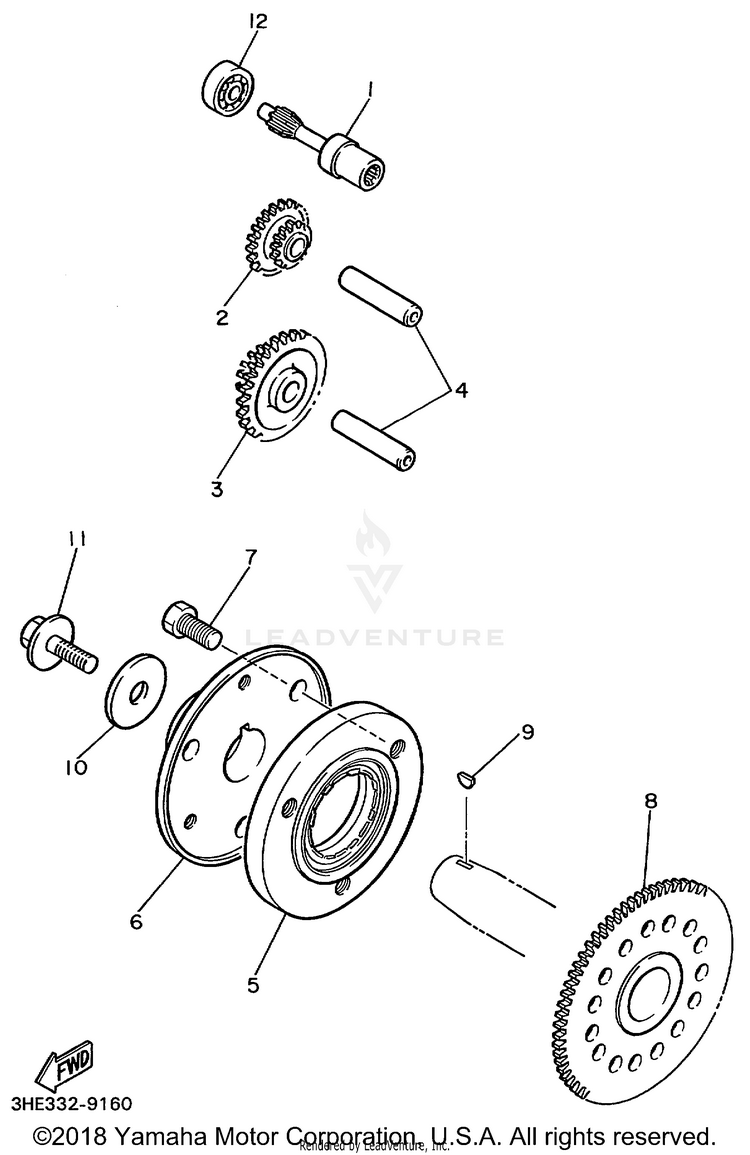 Starter Clutch Schematic