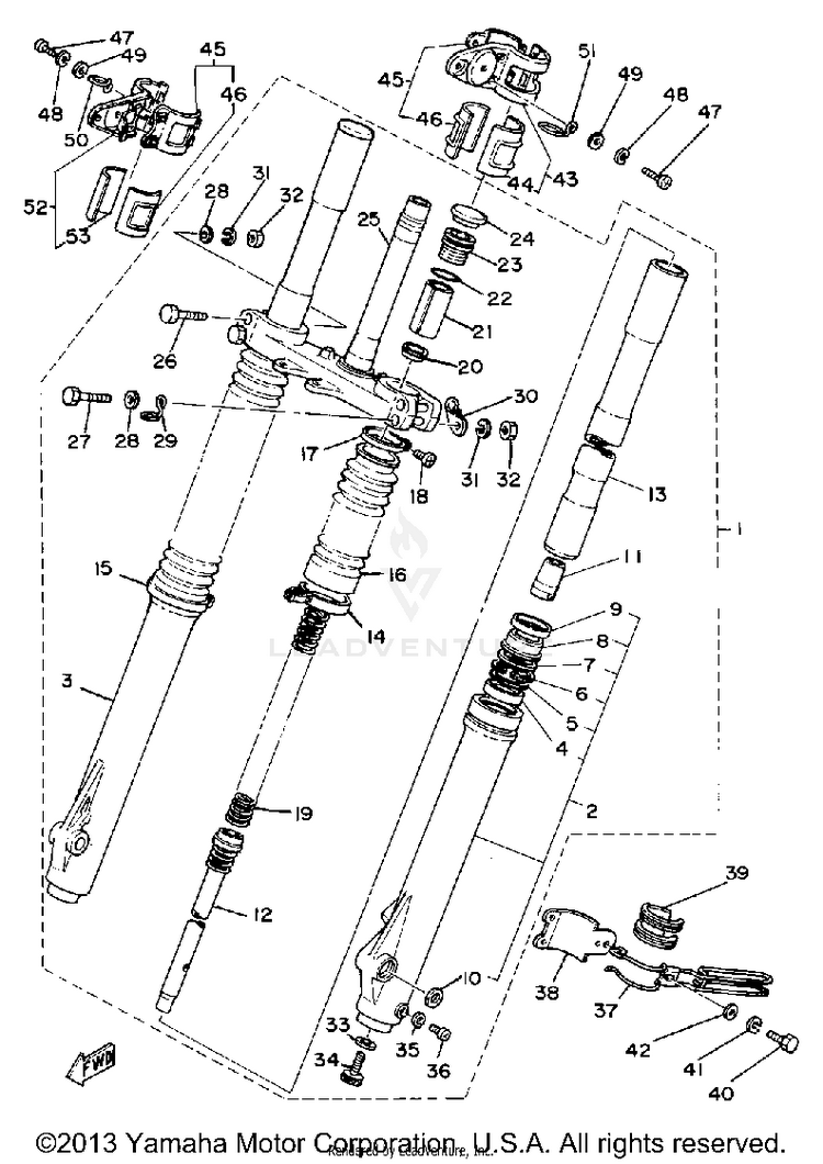 Front Fork Schematic