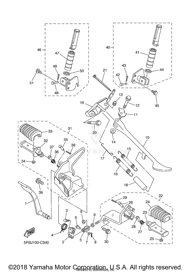 Stand Footrest Schematic