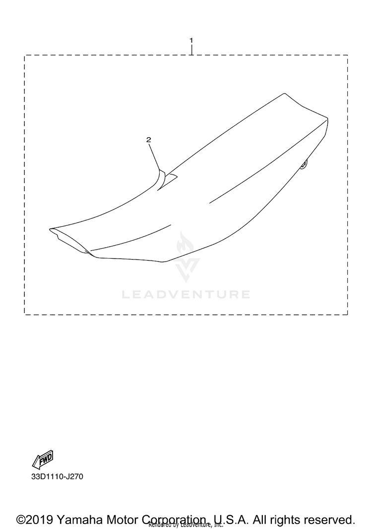 Seat YZ450FB - YZ450FBL - 2012 Schematic