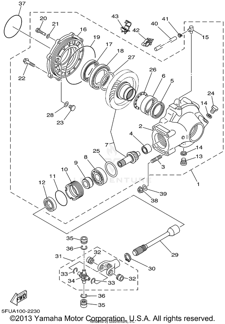 Drive Shaft BIG BEAR 400 4WD_REAL TREE XTRA - YFM400FHP - 2002 Schematic