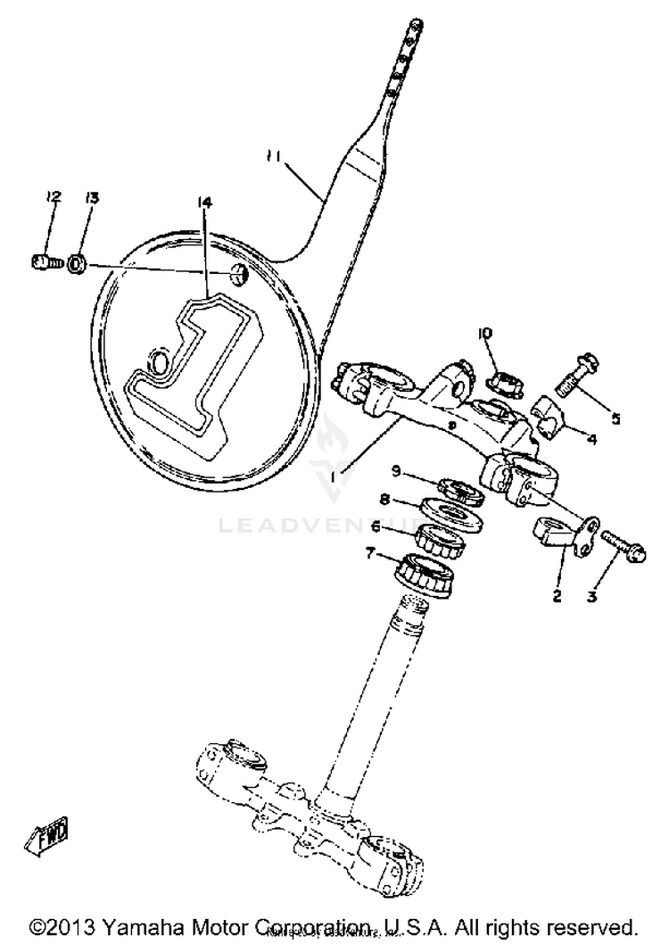 Steering Yz250h Schematic
