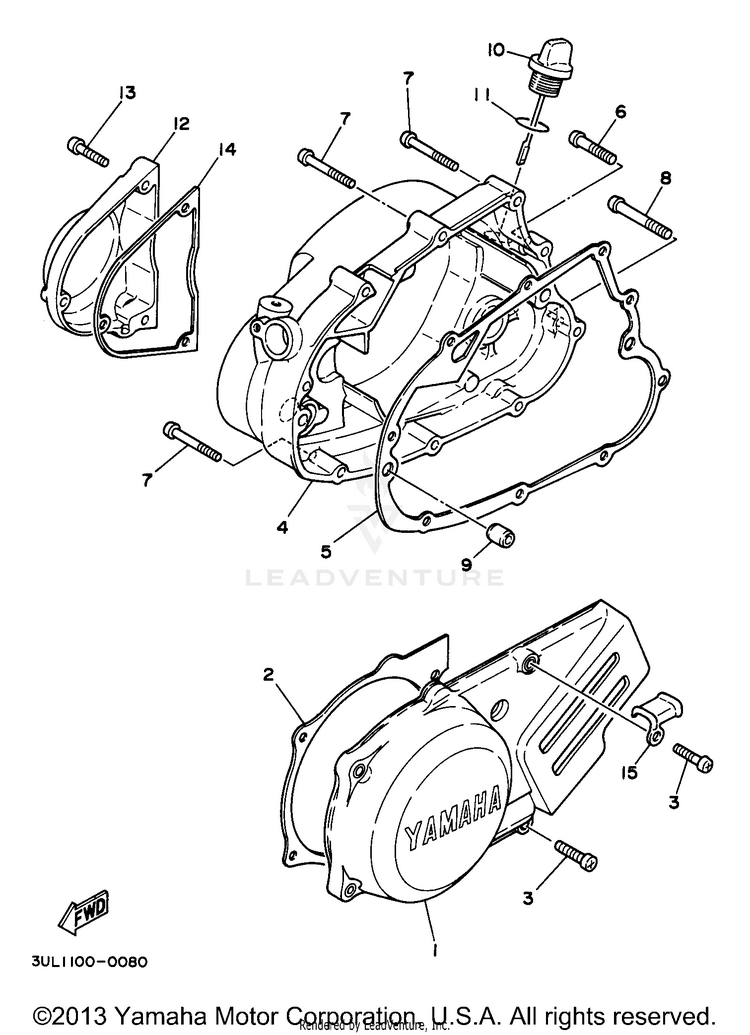 Crankcase Cover 1 Schematic