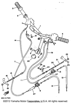 Handlebar - Cable Schematic