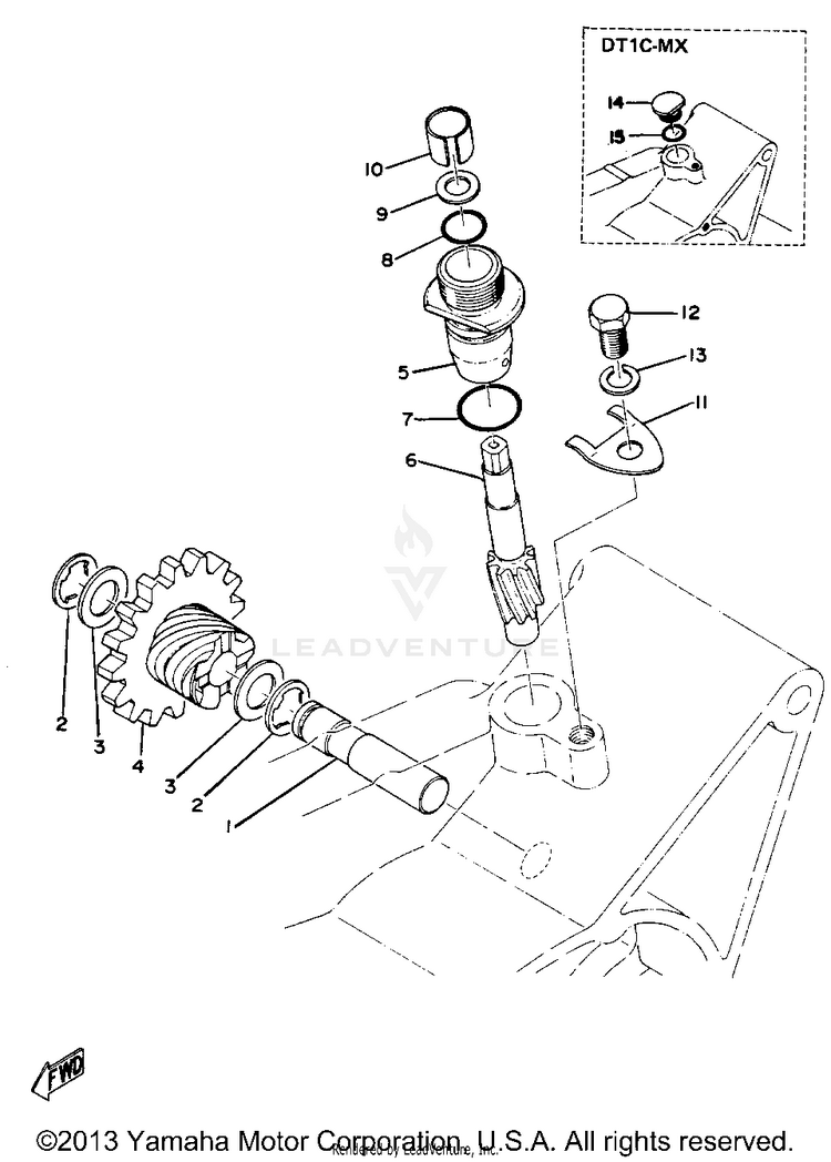 Tachometer Gear Schematic