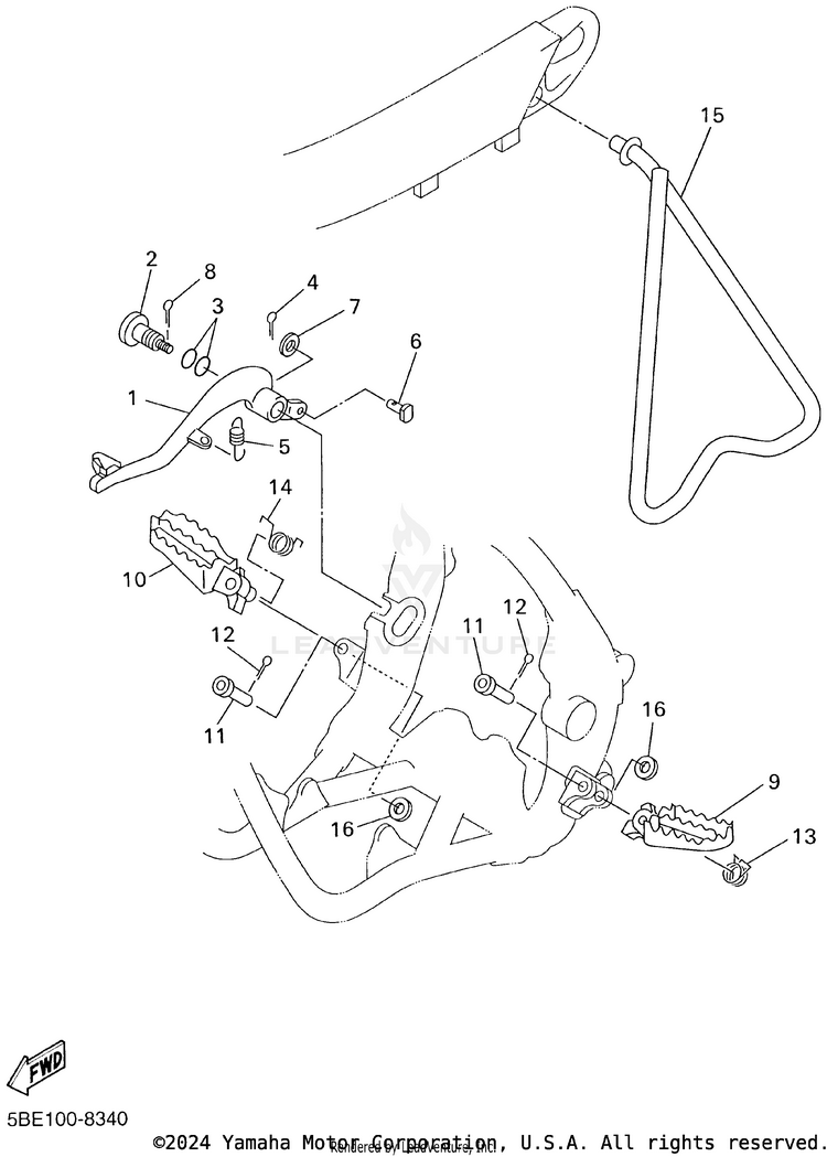 Stand Footrest Schematic