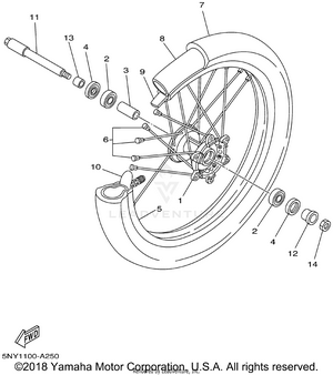 Front Wheel Schematic