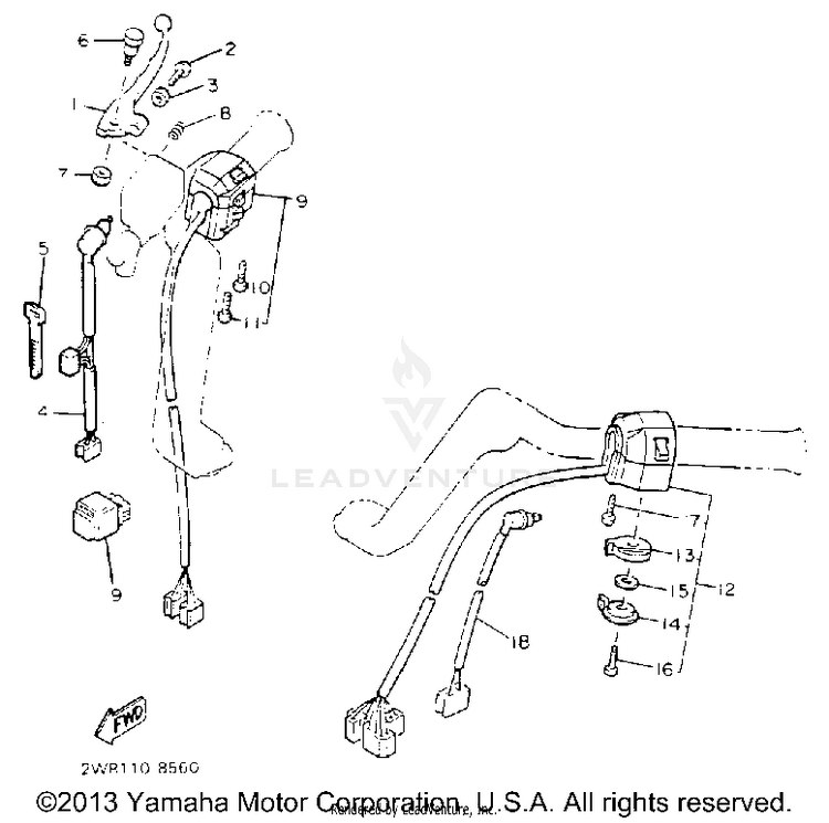 Handle Switch Lever Schematic