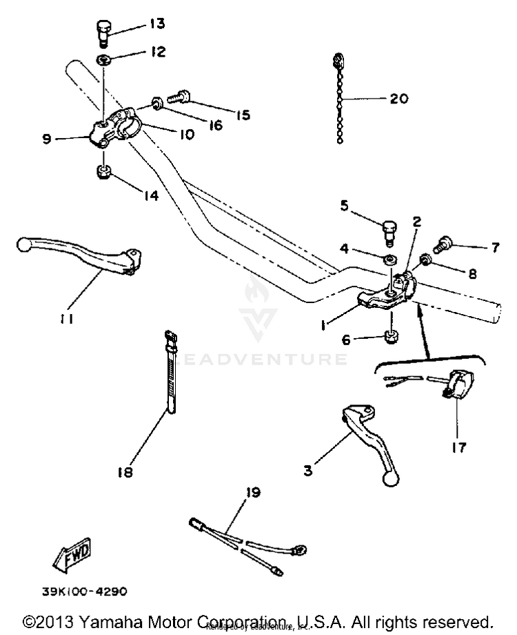 Handle Switch-Lever Schematic