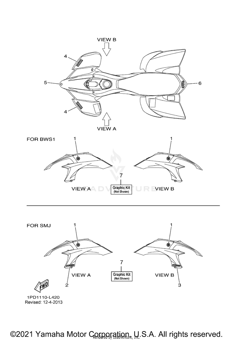 Graphics YFZ450 - YFZ45DB - 2013 Schematic