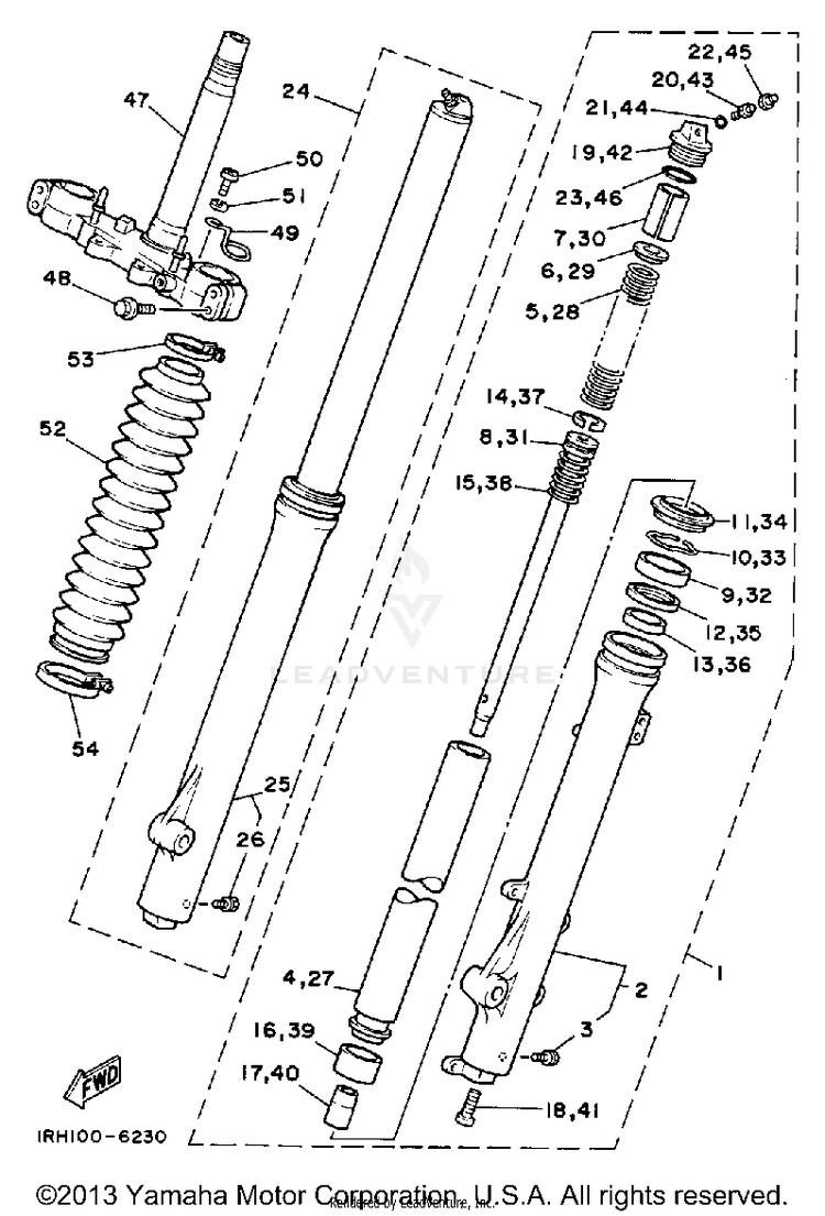 Front Fork Schematic
