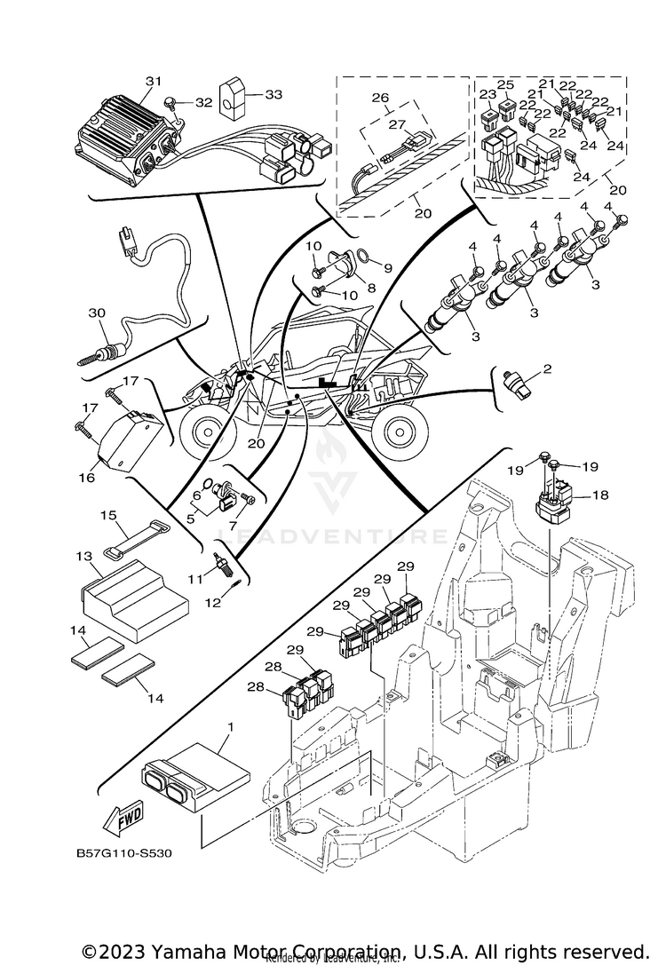 Electrical 1 YXZ1000R EPS SS SE - YXZ10YESHS - 2017 Schematic