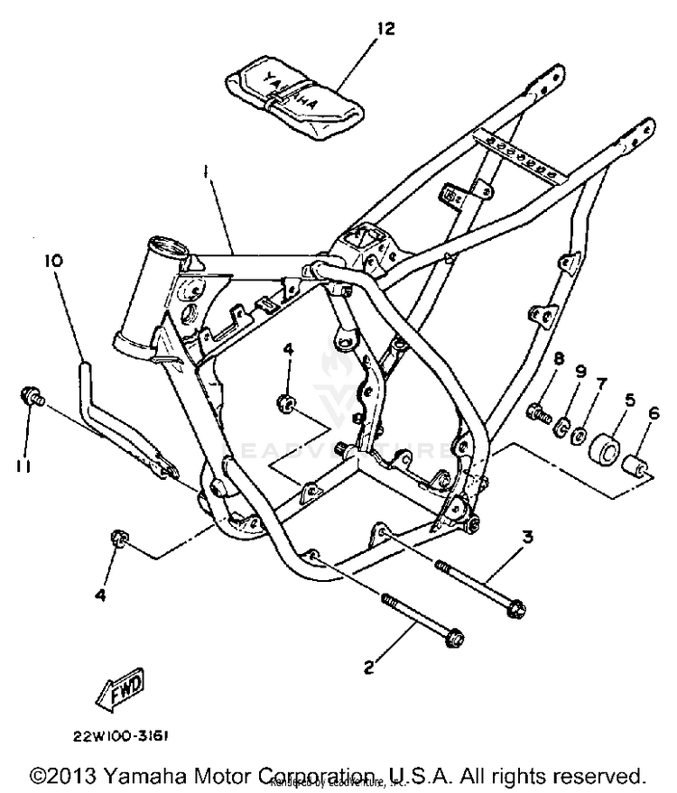 Frame YZ80 - YZ80L - 1999 Schematic