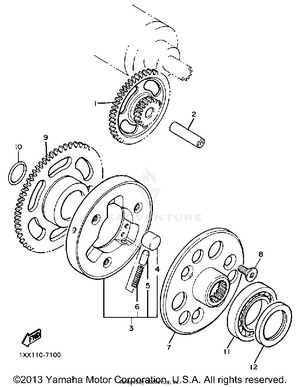 Starter Clutch Schematic