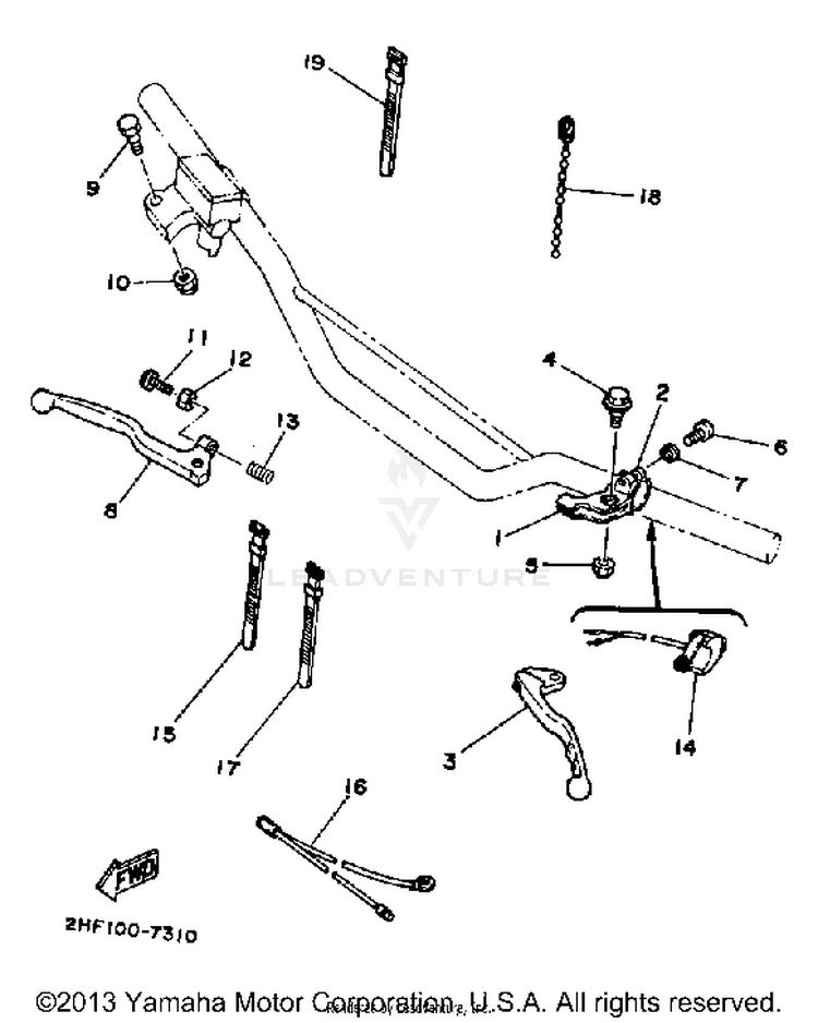Handle Switch - Lever Schematic