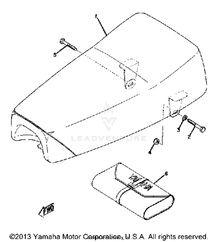 Seat Yz125a - B Schematic