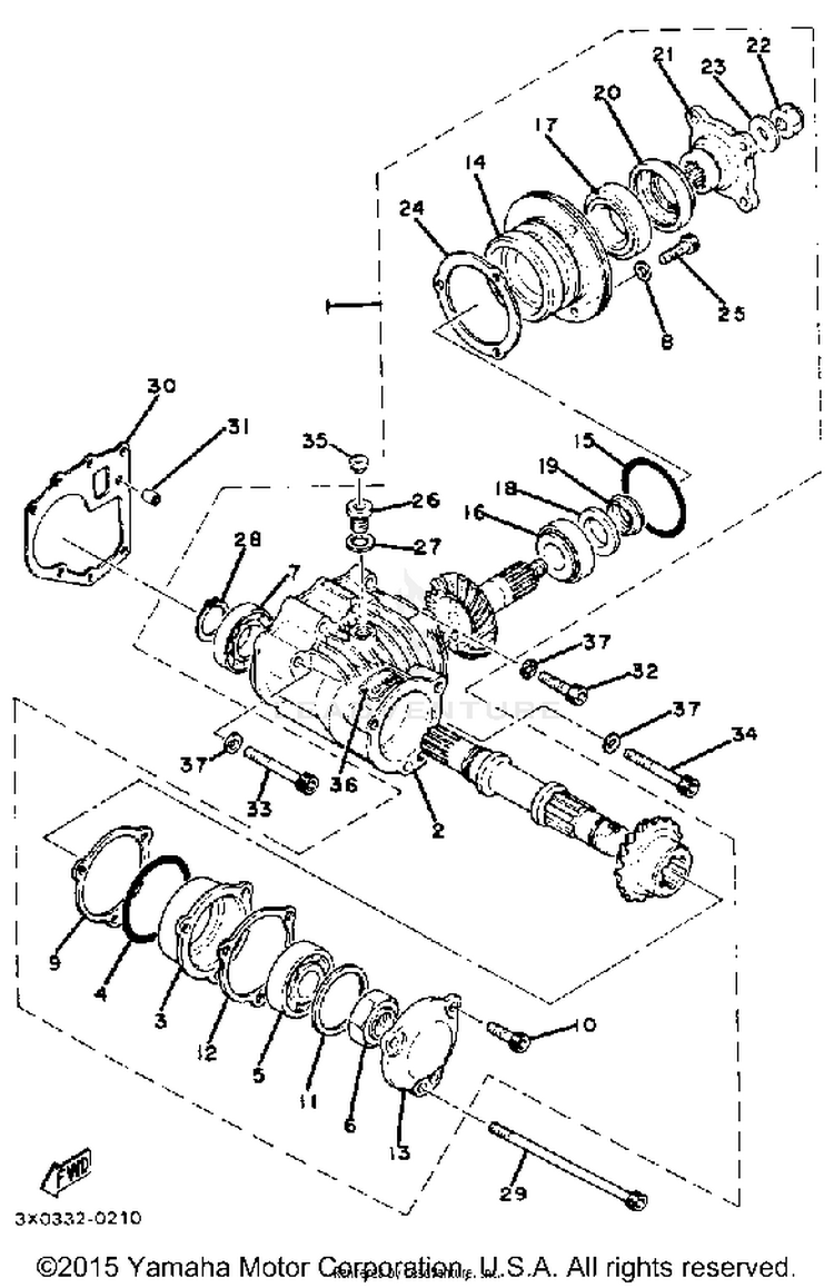 Middle Drive Gear Schematic