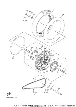 Rear Wheel Schematic