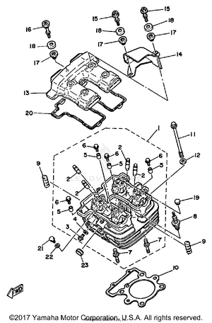 Cylinder Head Schematic