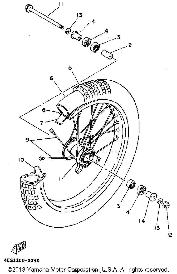 Front Wheel Schematic