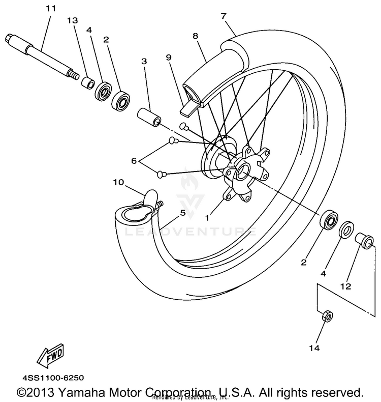 Front Wheel Schematic