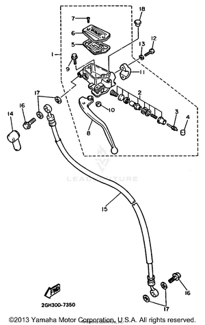 Front Master Cylinder 2 Schematic