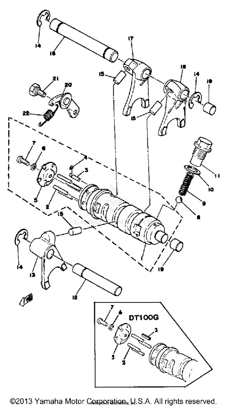 Shift Cam Fork Schematic