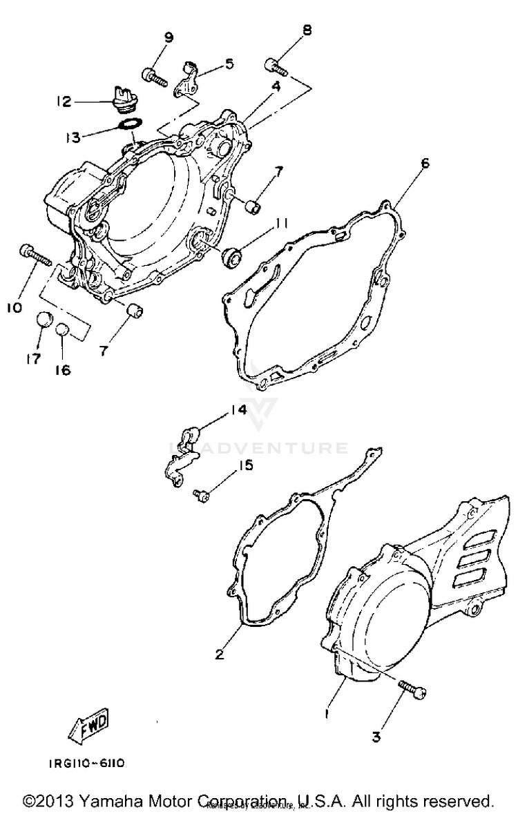Crankcase Cover Schematic