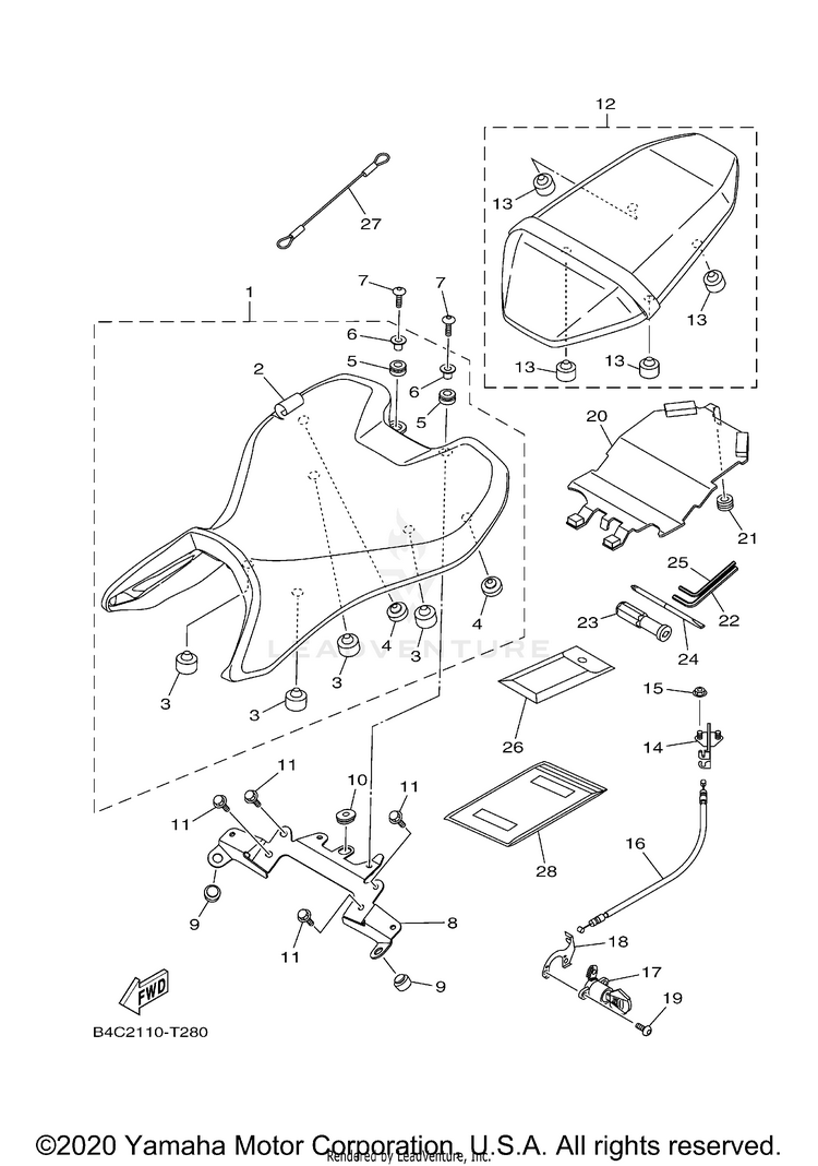Seat MT07 - MT07LCB - 2020 Schematic