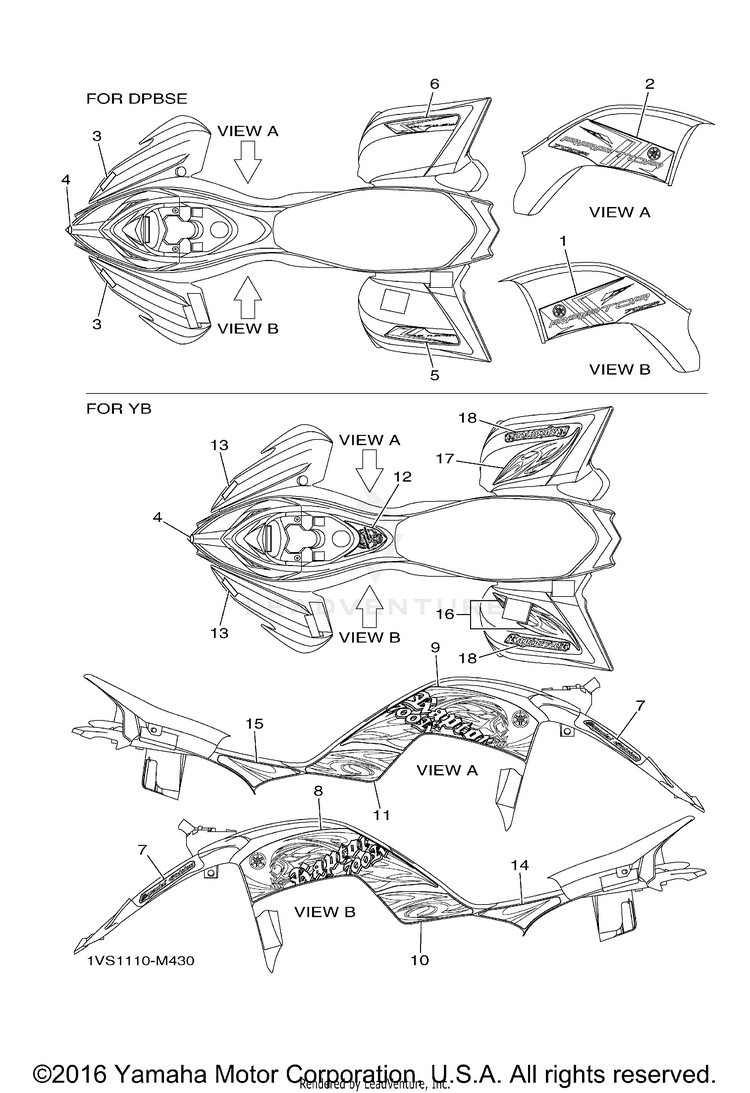 Graphics RAPTOR 700R SPECIAL EDITION - YFM7RSEDB - 2013 Schematic