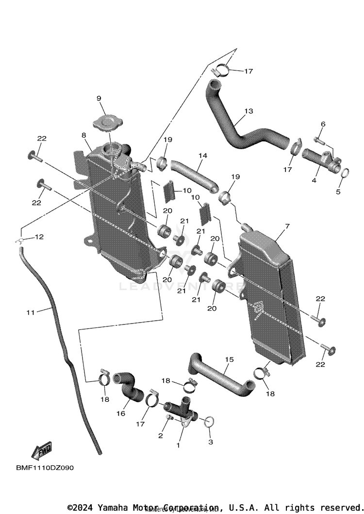 Radiator & Hose Schematic