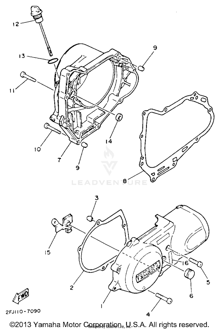 Crankcse Cover Schematic
