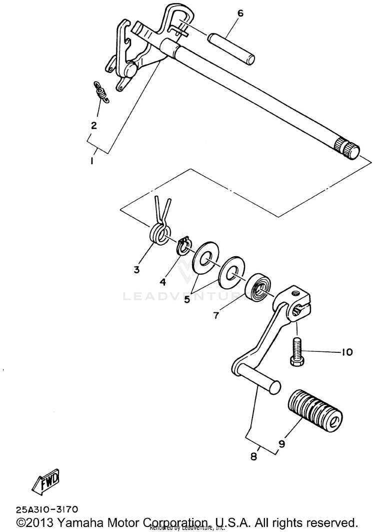 Shift Shaft Schematic