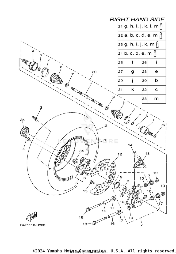 Rear Wheel 2 Schematic