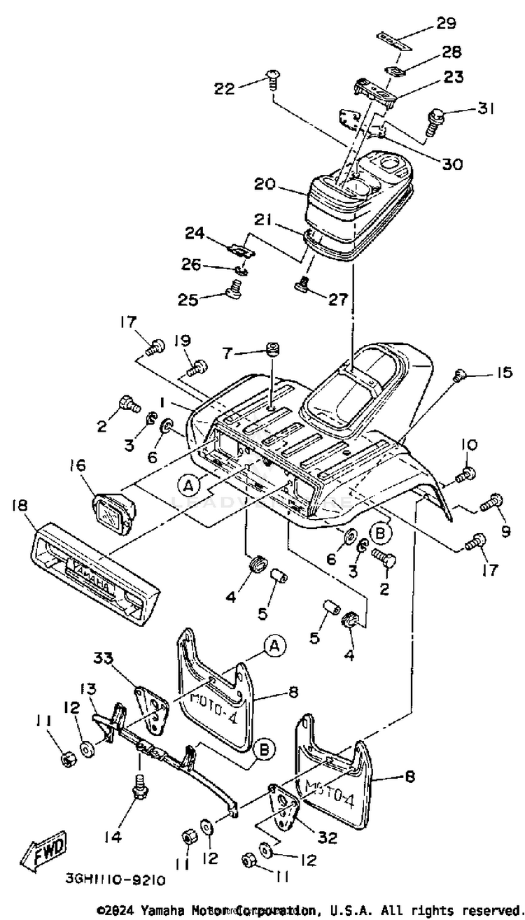 Front Fender Schematic
