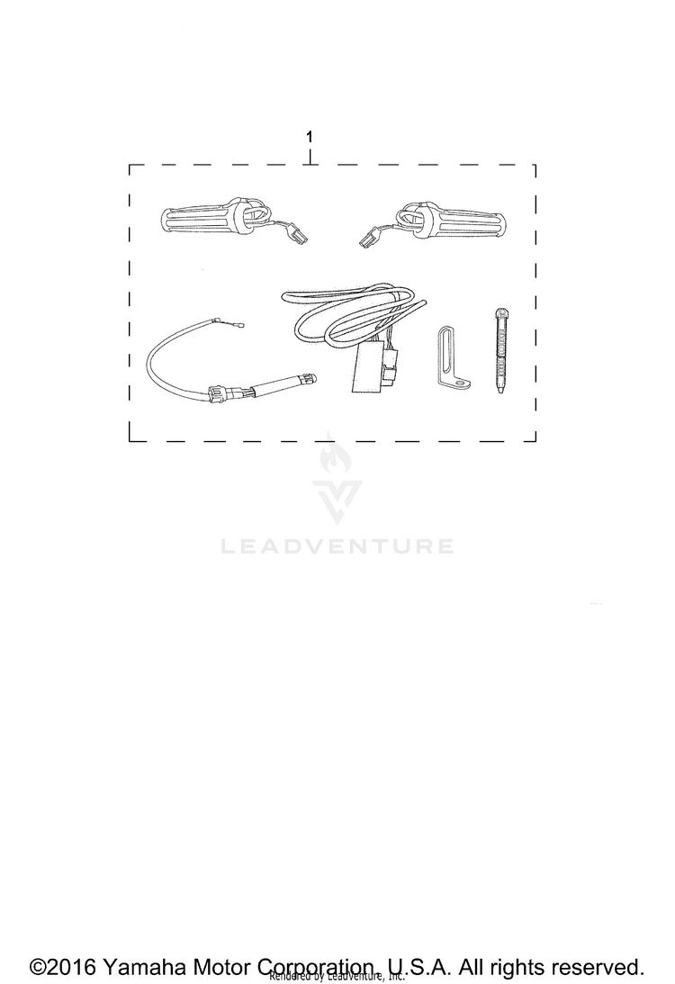 Optional Grip Warmer GRIZZLY EPS 4WD LTD EDITION - YFM70GPLGR - 2016 Schematic