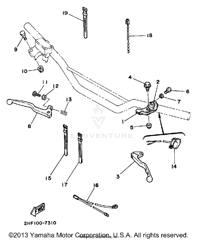 Handle Switch - Lever Schematic