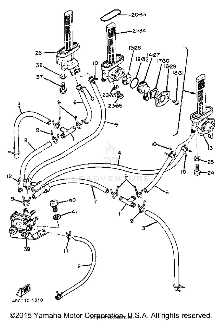 Fuel Cock Piping Schematic
