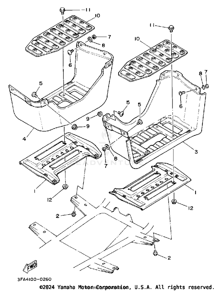 Stand-Footrest Schematic