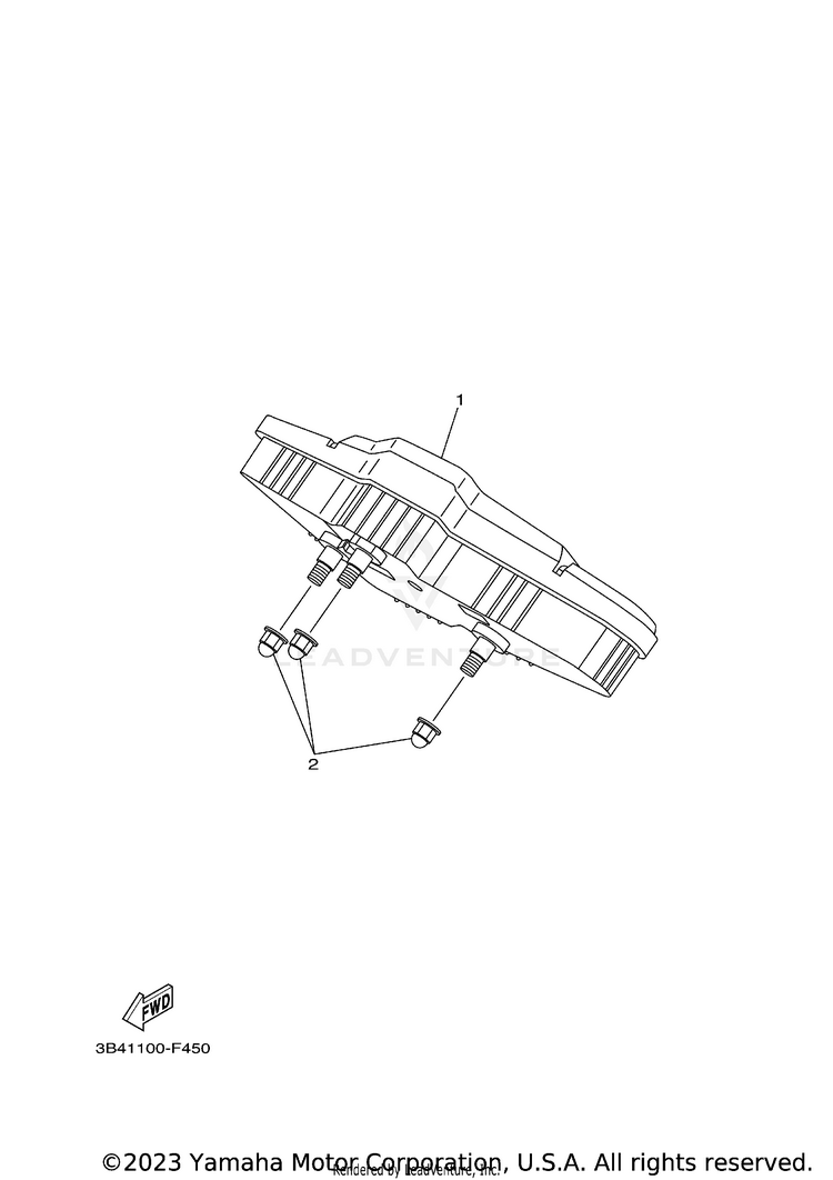 Meter GRIZZLY 700  DUCKS - YFM7FGPDUW - 2007 Schematic