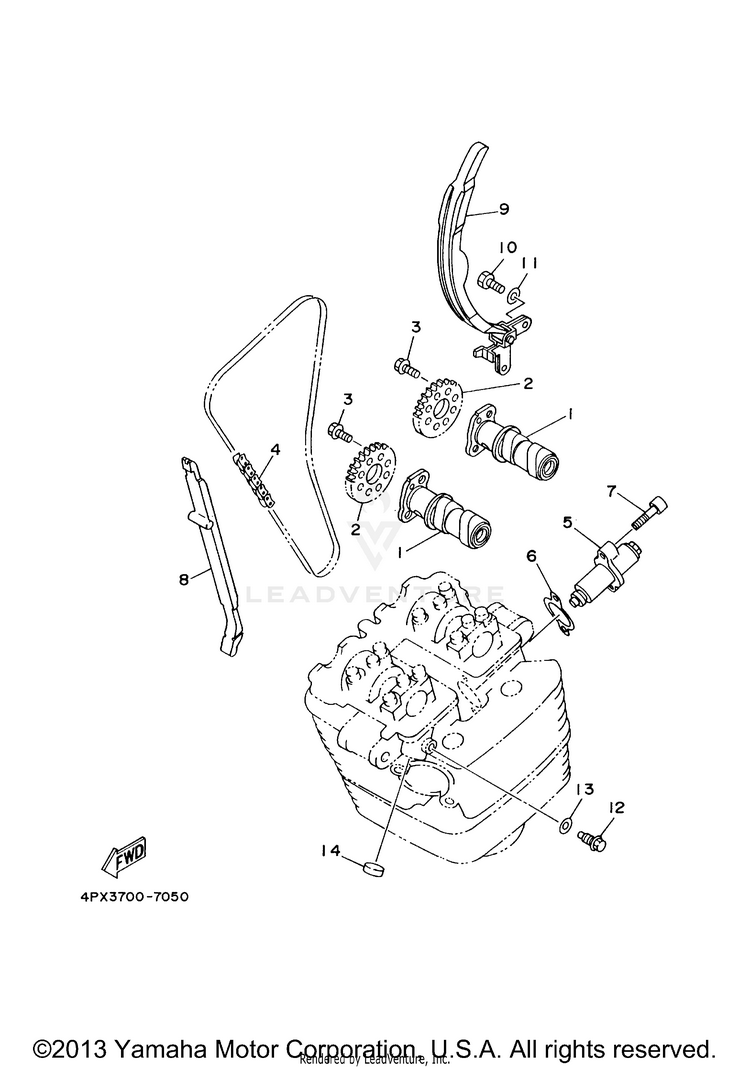 Camshaft Chain Schematic