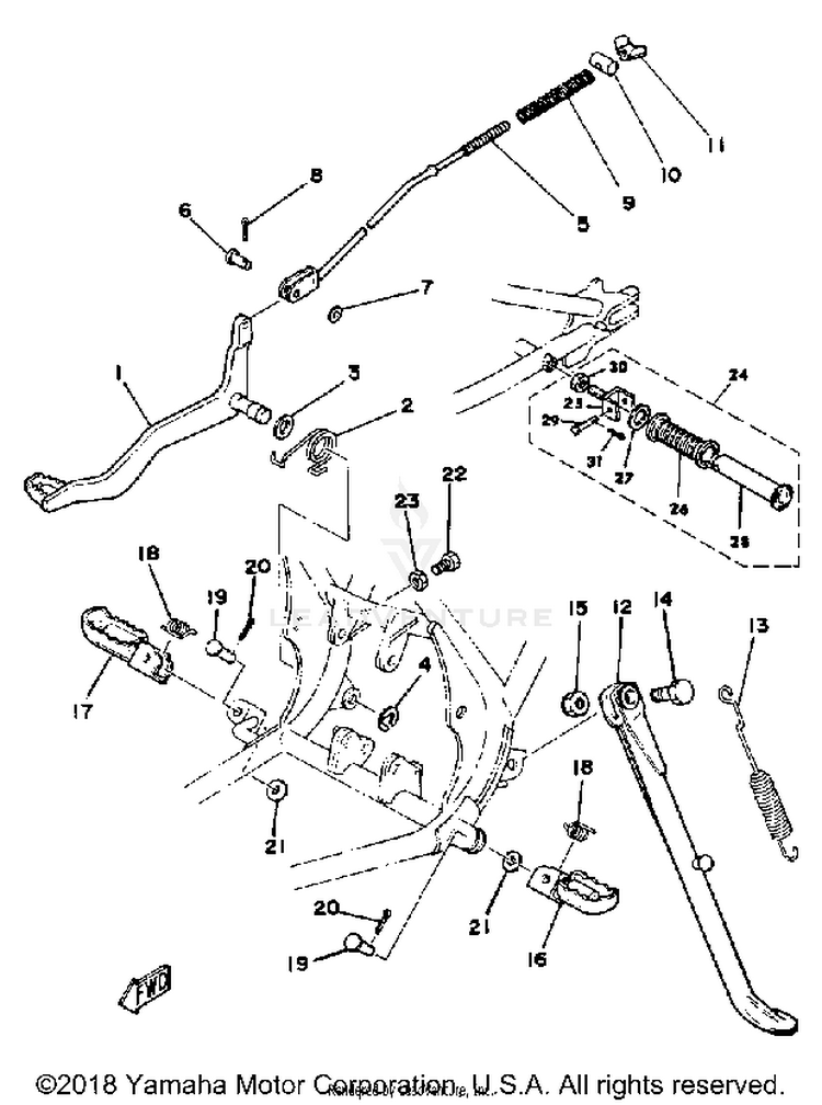 Stand - Footrest Schematic