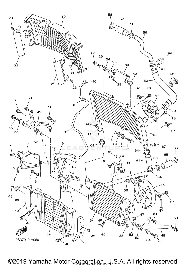 Radiator Hose Schematic