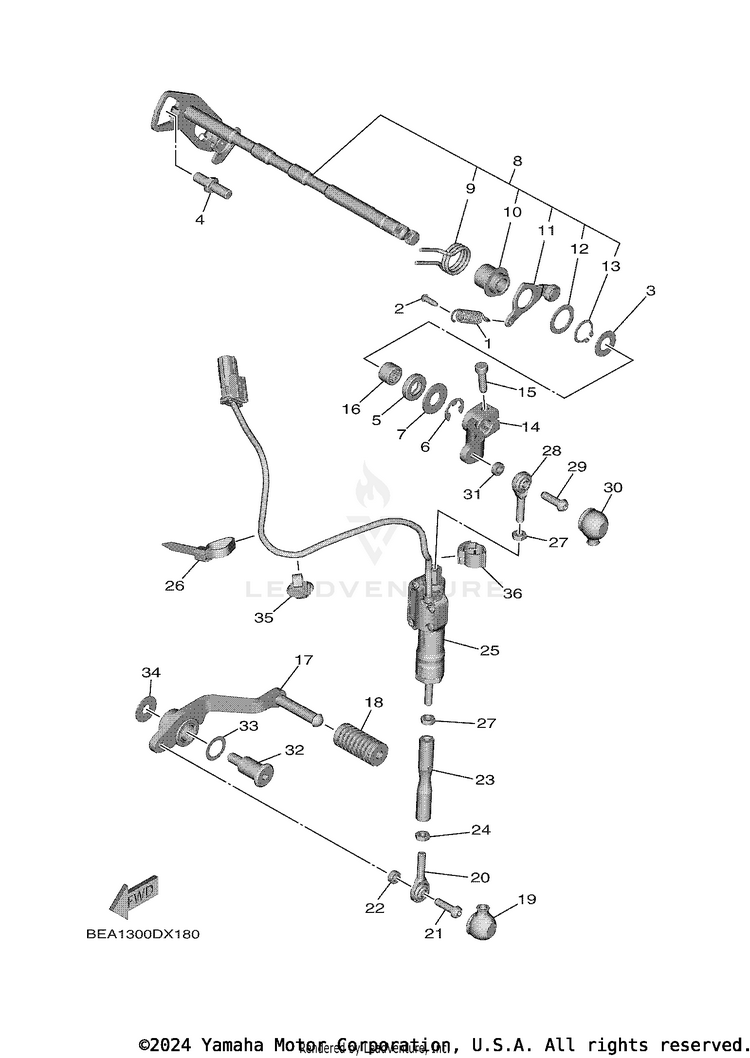 Shift Shaft Schematic