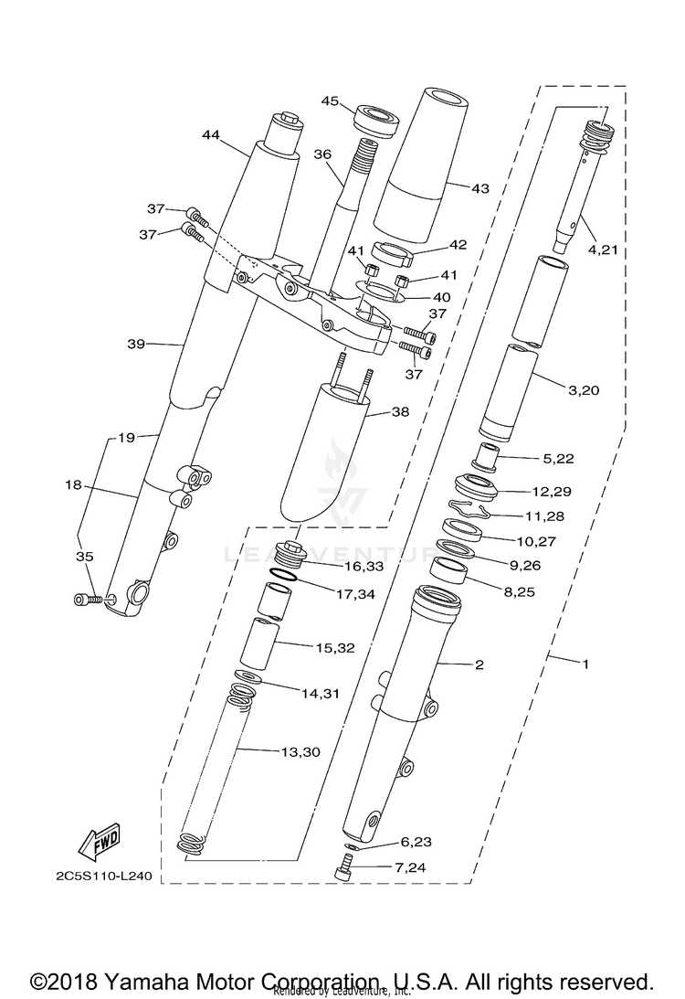 Front Fork Schematic